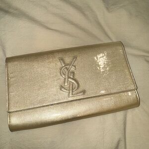 Yves Saint Laurent Gold Clutch